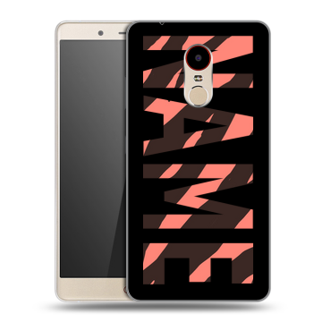 Силиконовый чехол на ZTE Nubia Z11 Max с принтом NAME