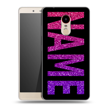 Силиконовый чехол на ZTE Nubia Z11 Max с принтом NAME