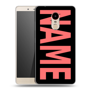 Силиконовый чехол на ZTE Nubia Z11 Max с принтом NAME