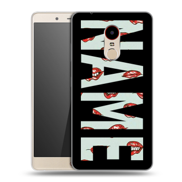 Силиконовый чехол на ZTE Nubia Z11 Max с принтом NAME