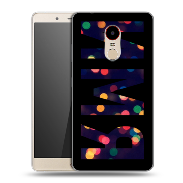 Силиконовый чехол на ZTE Nubia Z11 Max с принтом ИМЯ