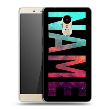 Силиконовый чехол на ZTE Nubia Z11 Max с принтом NAME