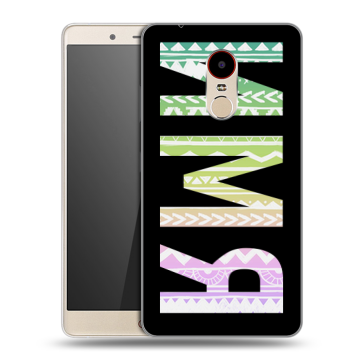 Силиконовый чехол на ZTE Nubia Z11 Max с принтом ИМЯ
