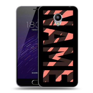 Пластиковый чехол на Meizu M3s Mini с принтом NAME