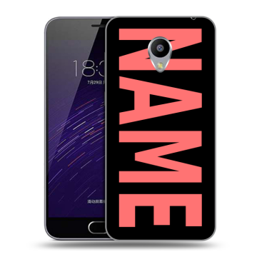 Пластиковый чехол на Meizu M3s Mini с принтом NAME