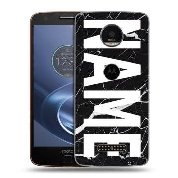 Пластиковый чехол на Lenovo Moto Z с принтом NAME