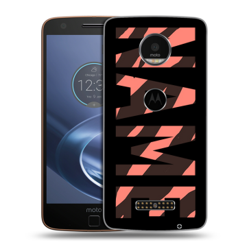 Пластиковый чехол на Lenovo Moto Z с принтом NAME