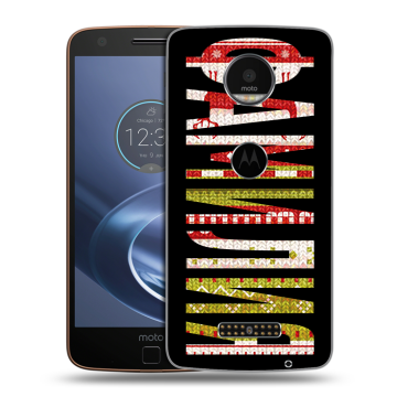 Пластиковый чехол на Lenovo Moto Z с принтом ФАМИЛИЯ
