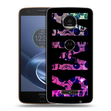 Пластиковый чехол на Lenovo Moto Z с принтом ИМЯ