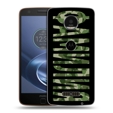 Пластиковый чехол на Lenovo Moto Z с принтом ФАМИЛИЯ