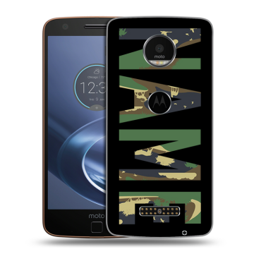 Пластиковый чехол на Lenovo Moto Z с принтом NAME