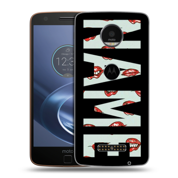 Пластиковый чехол на Lenovo Moto Z с принтом NAME