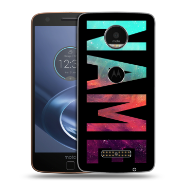 Пластиковый чехол на Lenovo Moto Z с принтом NAME