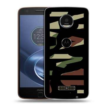 Пластиковый чехол на Lenovo Moto Z с принтом NAME