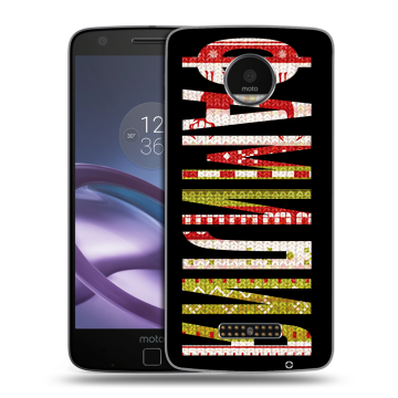 Пластиковый чехол на Lenovo Moto Z Force с принтом ФАМИЛИЯ