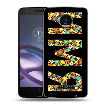 Пластиковый чехол на Lenovo Moto Z Force с принтом ИМЯ