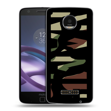 Пластиковый чехол на Lenovo Moto Z Force с принтом NAME