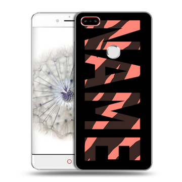 Пластиковый чехол на ZTE Nubia Z11 с принтом NAME