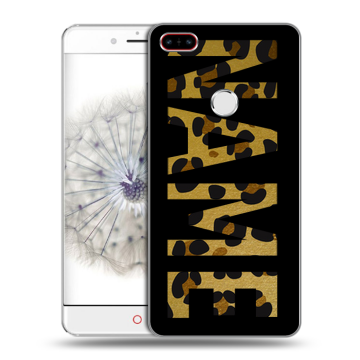 Пластиковый чехол на ZTE Nubia Z11 с принтом NAME