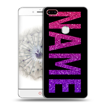 Пластиковый чехол на ZTE Nubia Z11 с принтом NAME