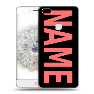 Пластиковый чехол на ZTE Nubia Z11 с принтом NAME