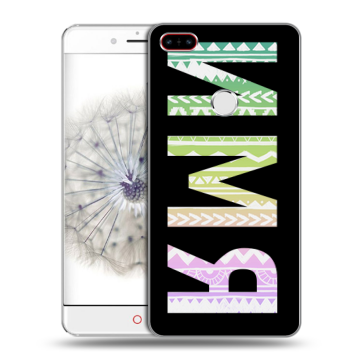 Пластиковый чехол на ZTE Nubia Z11 с принтом ИМЯ