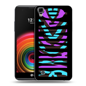 Силиконовый чехол на LG X Power с принтом ФАМИЛИЯ