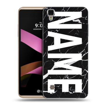 Пластиковый чехол на LG X Style с принтом NAME