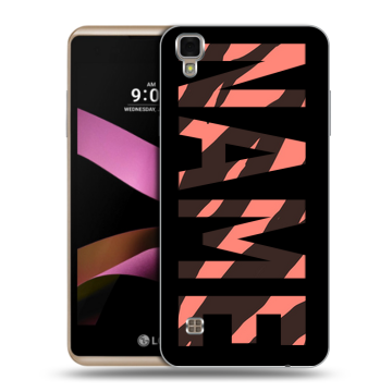 Пластиковый чехол на LG X Style с принтом NAME