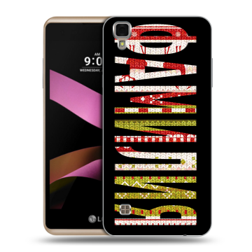Пластиковый чехол на LG X Style с принтом ФАМИЛИЯ
