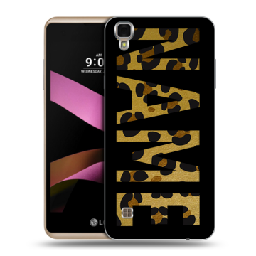 Пластиковый чехол на LG X Style с принтом NAME