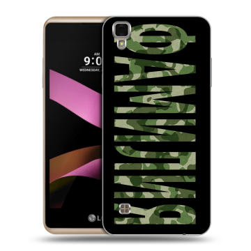 Пластиковый чехол на LG X Style с принтом ФАМИЛИЯ