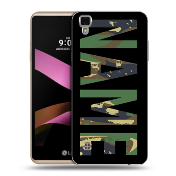 Пластиковый чехол на LG X Style с принтом NAME