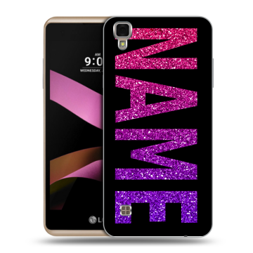 Пластиковый чехол на LG X Style с принтом NAME