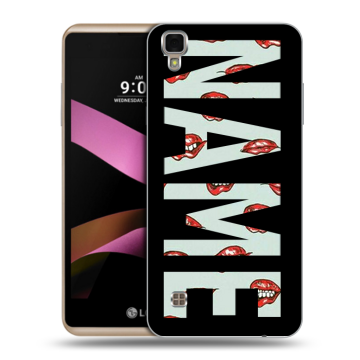 Пластиковый чехол на LG X Style с принтом NAME
