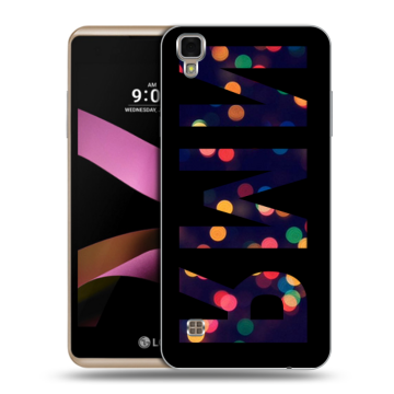 Пластиковый чехол на LG X Style с принтом ИМЯ