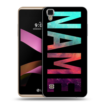 Пластиковый чехол на LG X Style с принтом NAME