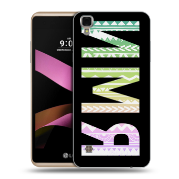 Пластиковый чехол на LG X Style с принтом ИМЯ