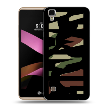 Пластиковый чехол на LG X Style с принтом NAME