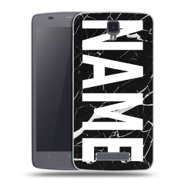 Силиконовый чехол на ZTE Blade L5 с принтом NAME