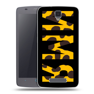 Силиконовый чехол на ZTE Blade L5 с принтом ИМЯ