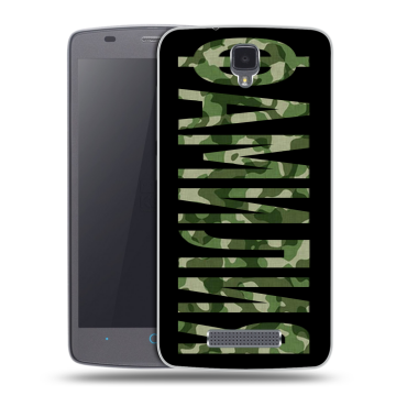 Силиконовый чехол на ZTE Blade L5 с принтом ФАМИЛИЯ