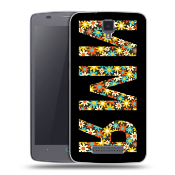 Силиконовый чехол на ZTE Blade L5 с принтом ИМЯ