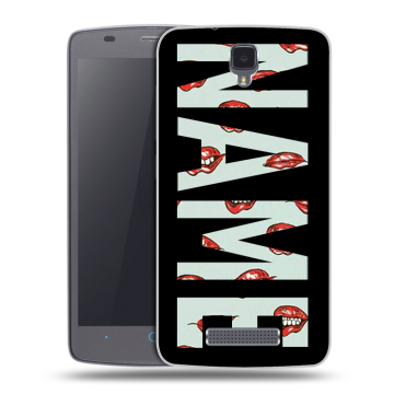 Силиконовый чехол на ZTE Blade L5 с принтом NAME