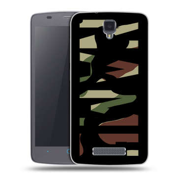 Силиконовый чехол на ZTE Blade L5 с принтом NAME