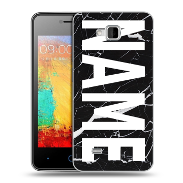 Силиконовый чехол на ZTE Blade AF3 с принтом NAME