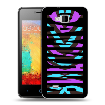 Силиконовый чехол на ZTE Blade AF3 с принтом ФАМИЛИЯ