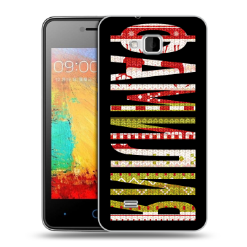 Силиконовый чехол на ZTE Blade AF3 с принтом ФАМИЛИЯ
