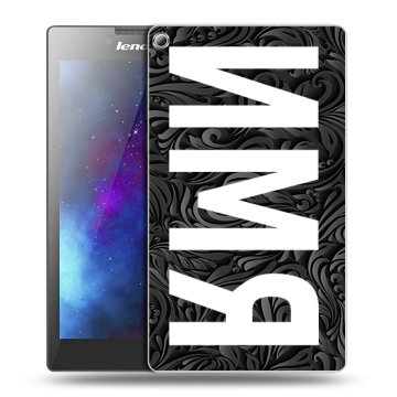 Силиконовый чехол на Lenovo Tab 2 A7-20 с принтом ИМЯ