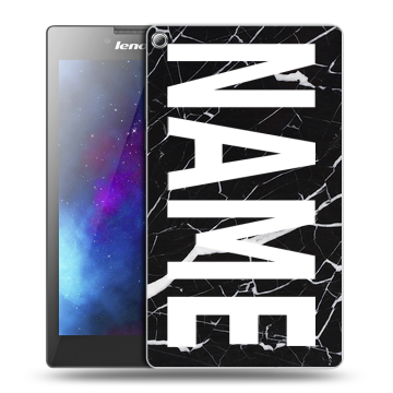 Силиконовый чехол на Lenovo Tab 2 A7-20 с принтом NAME